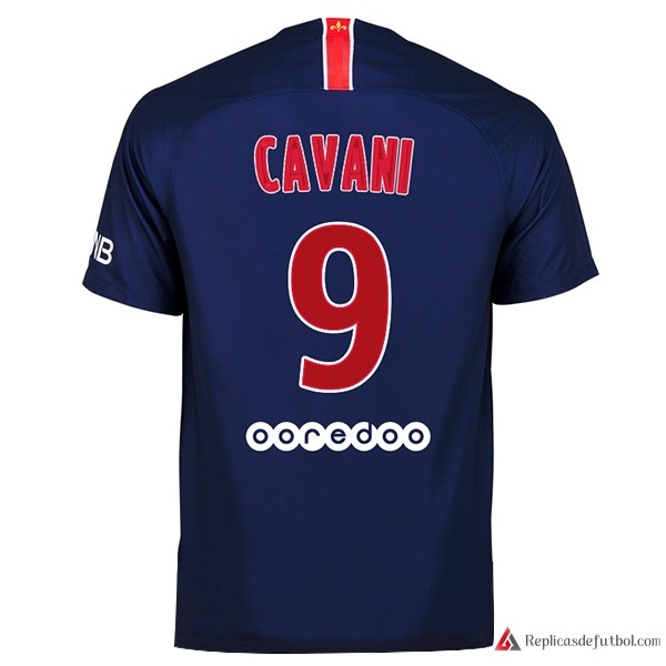 Camiseta Paris Saint Germain Primera equipación Cavani 2018-2019 Azul